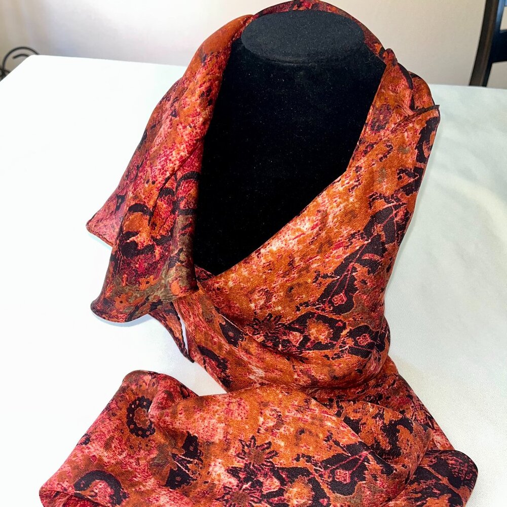 Anne Klein Vintage Silk Scarf, NOS